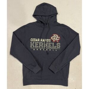 Vintage Cedar Rapids Kernels Minnesota Twins Blue Hoodie‎ Sweatshirt Men's L